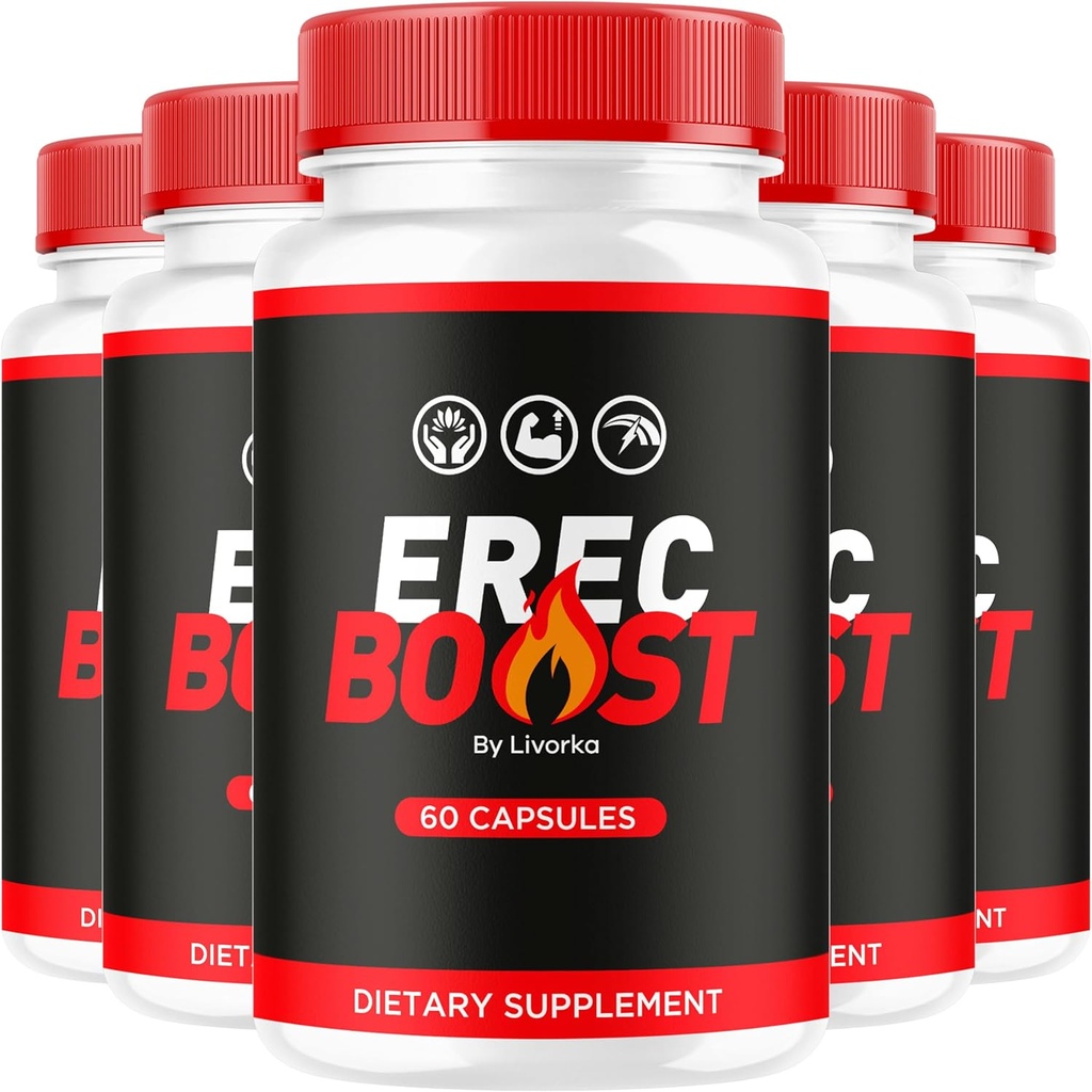 (5 Pack) ErecBoost kapsler, Original Capsulas supplement Pastillas - Advanced Formel, 300 kapsler til 5 Måned
