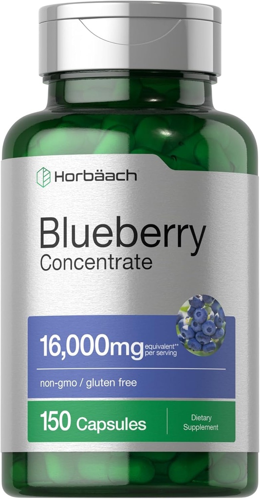 Horbäach Blueberry Extract Support 124; 150 Kapsler