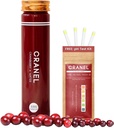 CRANEL Fast- Actioning Cranberry Formel - Urinary Tract & Gut Support - (1 uge Tilgang) + Gratis pH-test Kit Budd124; 3.000 Tranebær, Ingen Sukker, Vegan, Klinisk Proven