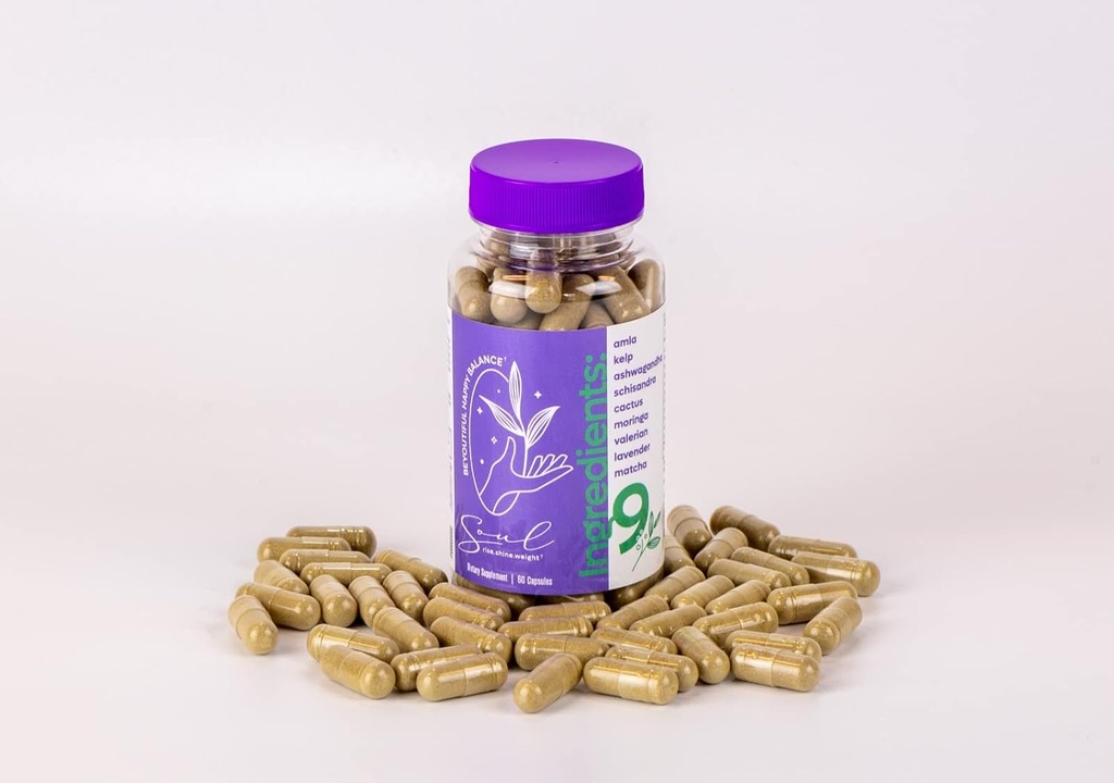 Beyyouty Happy Balance Soul Kosttilskud Vægttab & Appetite suppressant Metabolisme Support for Fat Burning. Suplemento para supresion de apetito y bajar de peso, quema de grasa