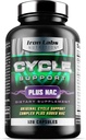 Iron Labs Nutrition: Cycle Support Plus NAC (N-Acetyl-L-Cystein) - Nyre og Lever Support - On Cycle Support Support for Mænd - N Acetyl L Cystein og Mælk tidsel (120 Kapsler)