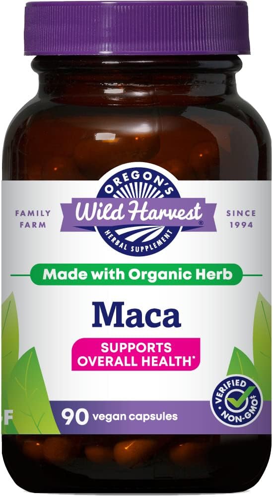 Oregon 's Wild Harvest Maca, Organic, 90 Greve