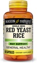 MASON NATURAL Red Gær Rice, understøtter hjerte sundhed & blodcirkulation, urtetilskud, 60 kapsler