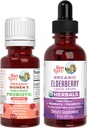 MaryRuth Organics Precision Probiotic for Women (Raspberry) & Elderberry Drops (Blåbær)