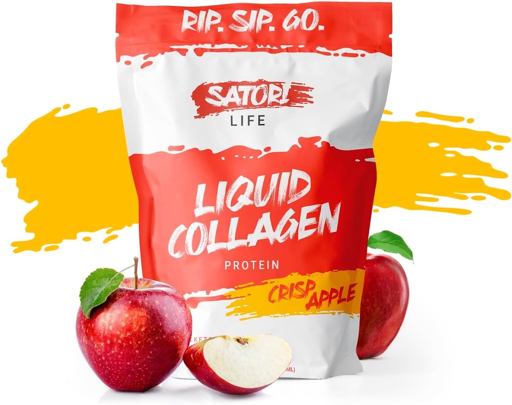 Satori Life - Hydrolyzed Liquid Collagen Protein Note 124; fremmer sund hud, hår, negle, fælles støtte og Bones
