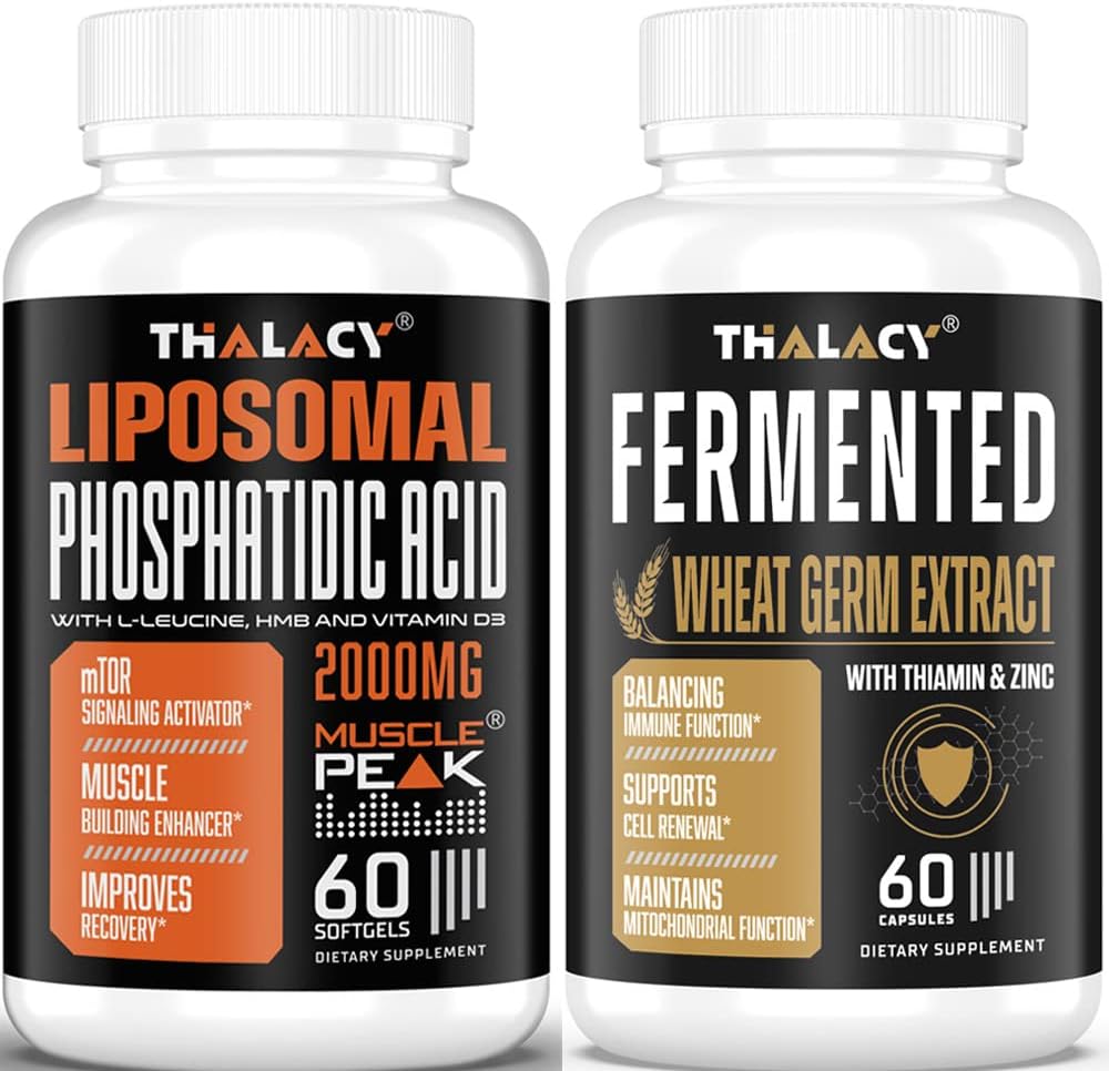 2000mg phosphatidinsyre med 13mg Spermidin Kosttilskud til Lean Body Mass, Energy & Sund Aging, Cell Fornyelse