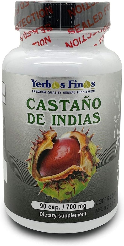 Evimeria Yerbas Finas Castano de Indias 90 Cap/ 700mg Dietary Supplement
