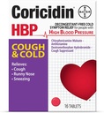 Coricidin HBP Decongestant- Free Hough and Cold Medicine - specielt designet Relief for High Blood Pressure, Hough, Runny Nose, Nysen og Cold Symptomer (16 Greve)
