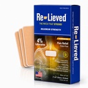 Re- Leaved 4% Lidocain Patches Maksimal styrke - Aluminium-fri, vand resistent og USA Made -Superior Sticking Pain Relief Patches Hurtigt lindrer tilbage, Joins og Muscle Paints-3x6 Tommer (31 Tæl)