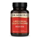 Dr. Mercola Liposomal Glutathione - 350 mg per servering - Understøtter energiproduktion - Høj Absorption - Non- GMO, Gluten- Free & Soy- Free - 60 kapsler (30 Servere)