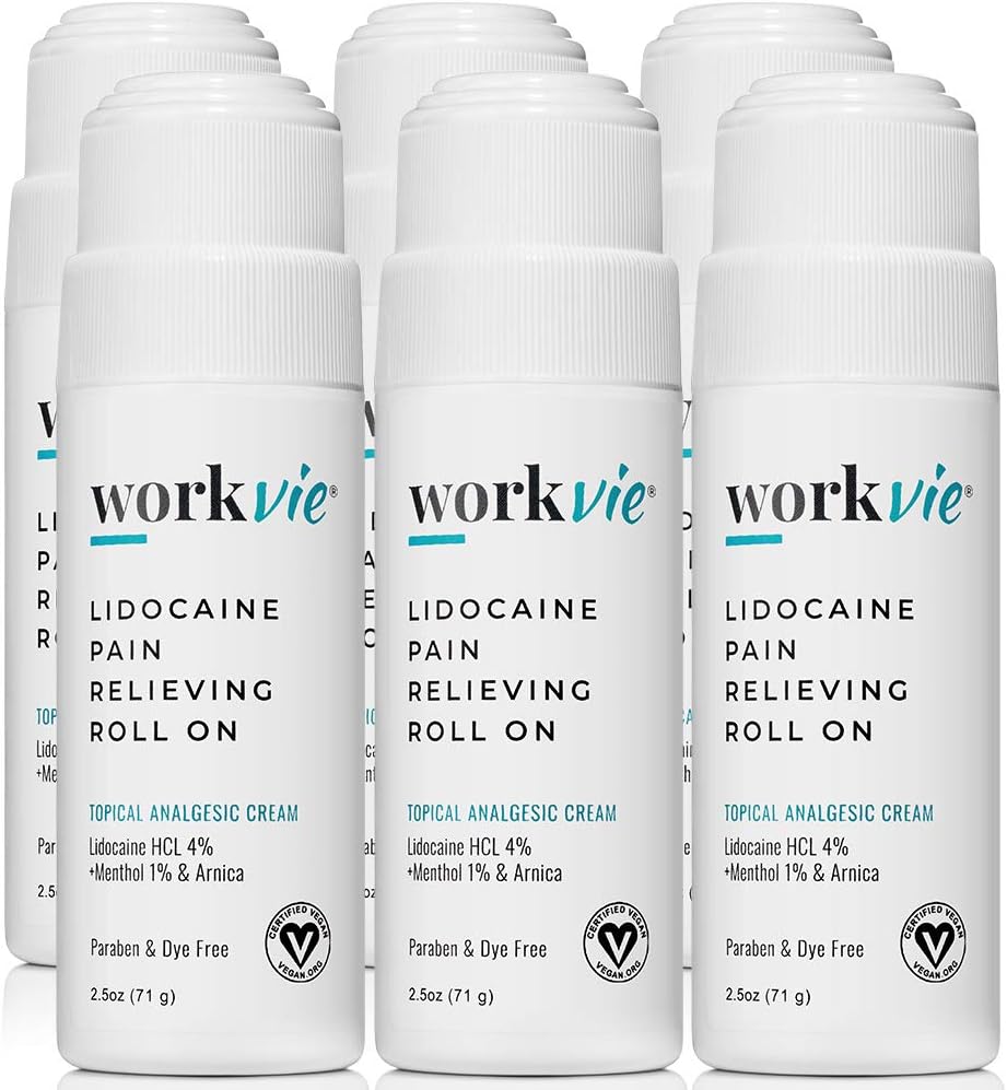 Lidocain Roll On Pain Relief Cream - Bulk Pain Relief Cream (6)