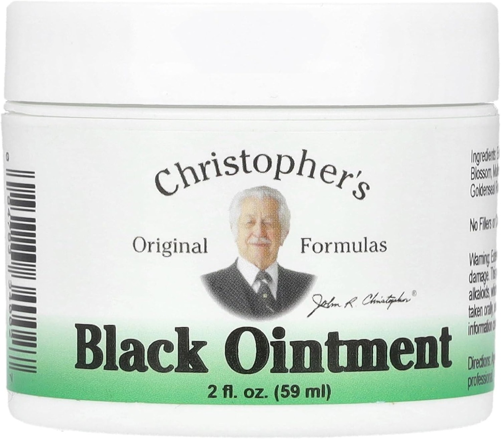 Christopher 's Original Formulas Black Tegning Salve, Natural Herbal Tegning Salve Salve, 2 oz