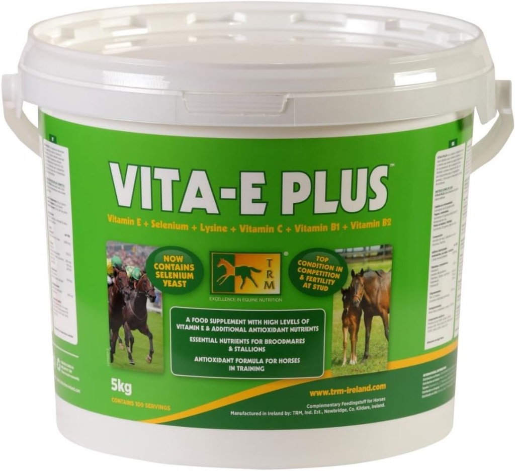 TRM Vita- E Plus hestefoder Supplement 124; E-vitamin og antioxidanter - 11 LB (5kg) - 11 LB