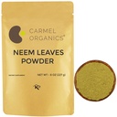 CARMEL ORGANICS Neem Leaves Powder • 124; 8 Oz eller 227 Grams • 124; Natural • 124; Non GMO • 124; Ingen tilsat konserveringsmidler eller tilsætningsstoffer • 124; Azadirachta Indica Powder