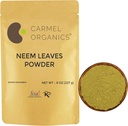 CARMEL ORGANICS Neem Leaves Powder • 124; 8 Oz eller 227 Grams • 124; Natural • 124; Non GMO • 124; Ingen tilsat konserveringsmidler eller tilsætningsstoffer • 124; Azadirachta Indica Powder