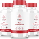 NutraRize (3 Pack) Biopeak Mænd Enhancement piller, Biopeak mandlige kapsler, Alle naturlige supplement til Max ydeevne og samlede sundhed, Officiel Bio Peak Pastillas Anmeldelser (180 Kapsler)