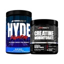 PROSUPPS Hyde Signature Vedvarende energi Pre- workout, Blå razz - 60 Servere, og Creatin 300 Bundle