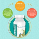 Vegansk Life Nutrition Vitamin D3, K2 og Calciumtilskud, 60 kapsler