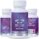 DU ER NATURLIG Lactate Mor Postpartum Support Amning Vitaminer til mor & baby, Organic Moringa, Milk Thistle, Feugreek, Geder Rue og Kamille 60 Vegetariske Kapsler