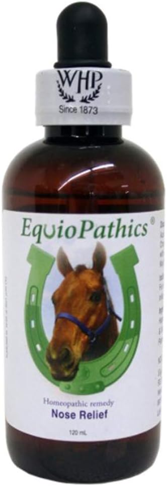 HomeoVet EquioPathics Næse Relief Drops, Natural Respiratory Medicine for Large Animals, 120 milliliter