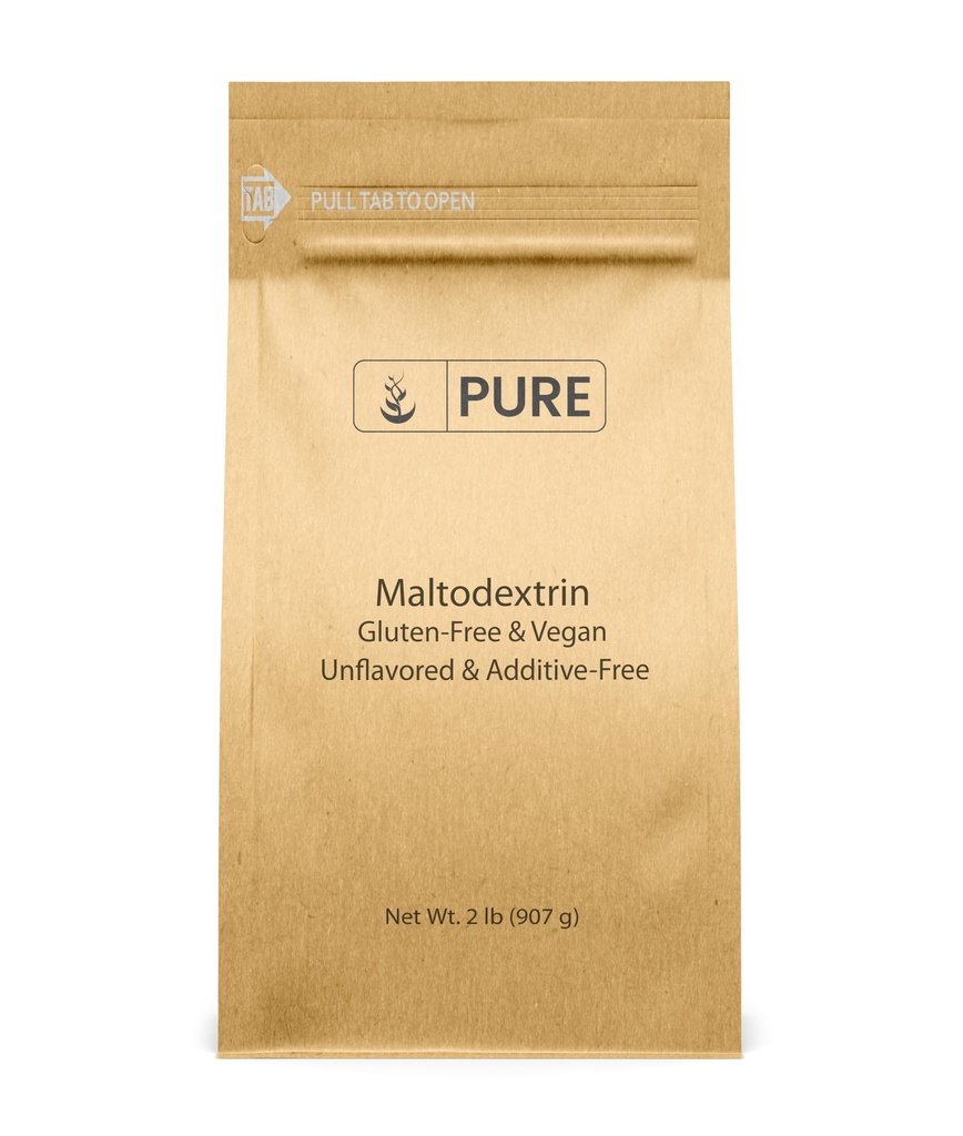 PURE ORIGINALSKE INGREDIENSER Maltodextrin (2 lb) Binder & Thickener, Unflavored, Ingen tilsætningsstoffer