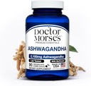 Ashwagandha 2100mg tillæg, Pure Ashwagandha Powder and Root Extract, Bioperine Black Pepper, Lavet i FDA- Registreret, NSF- Certified Facility, Understøtter sunde stress niveauer, 90 kapsler