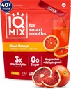 IQMIX Hydration Electrolyte Powder – 4-in-1 Formula for Hydration, Mental Clarity, Mood and Recovery – Sugar-Free Drink Mix, Keto, Magnesium L-Threonate, Lion’s Mane – 40 Count Blood Orange