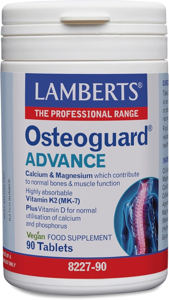 Lamberts Osteoguard Advance ES 160 G, White, 90 Greve