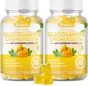 Sugar Free Glucosamine Chondroitin Gummies, Extra Strength 1500mg Glucosamine with Chondroitin MSM & Elderberry & Gurkemeje, Joint Support for Mænd & Kvinder Flyt Gratis fælles sundhed