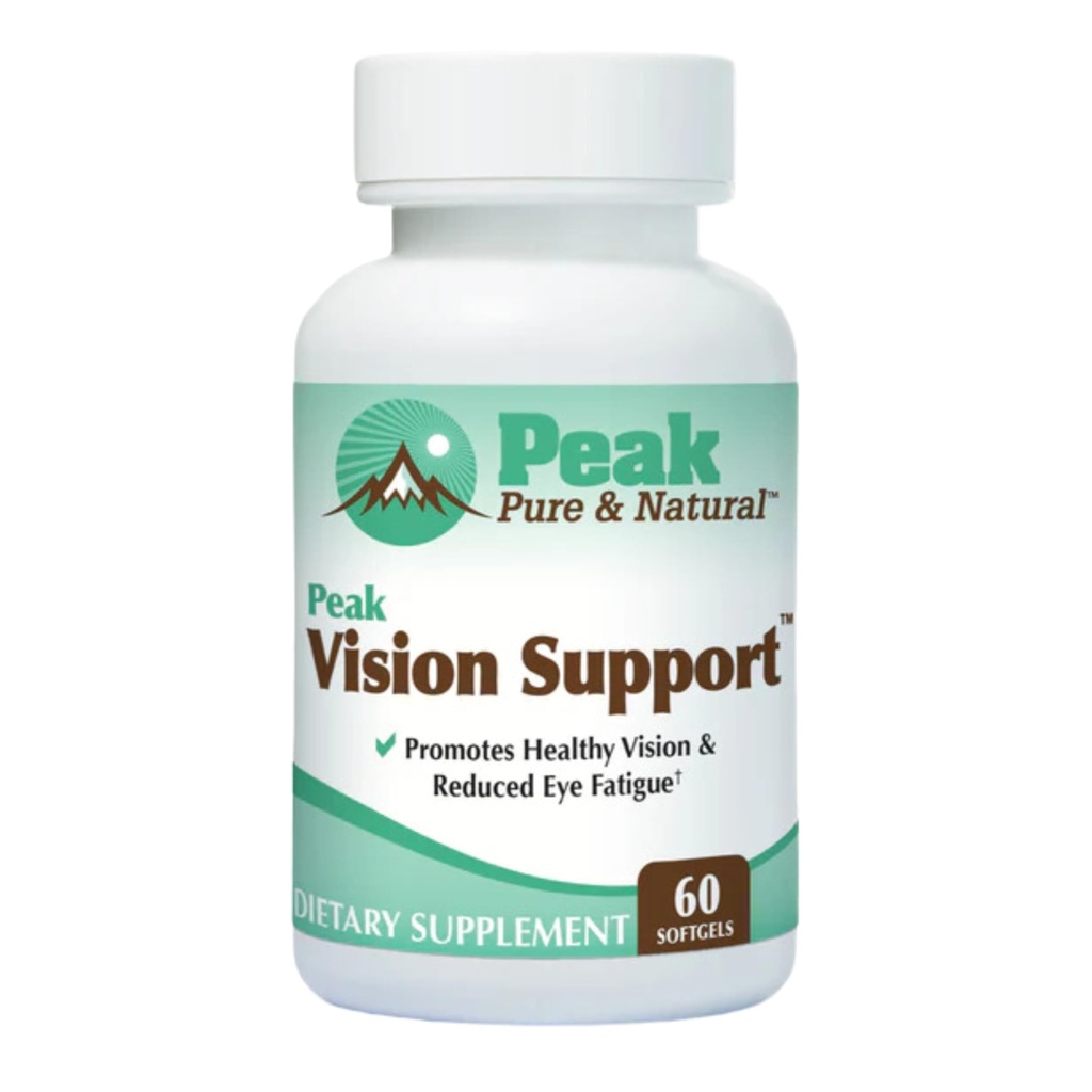 Peak Vision Support Eye Health Supplement - Lutein og Zeaxanthin Supplement for Eye Træthed, Blå Lysbeskyttelse - fremmer sunde øjne og klar vision (30 Servere)