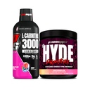 PROSUPPS L- Carnitin 3000 Stimulant Free Liquid Shots (31 Serveringer, Berry) og Mr. Hyde Signature Series Pre- Workout Energy Poweded Drikke (30 Serveringer, Watermelon) Bundle