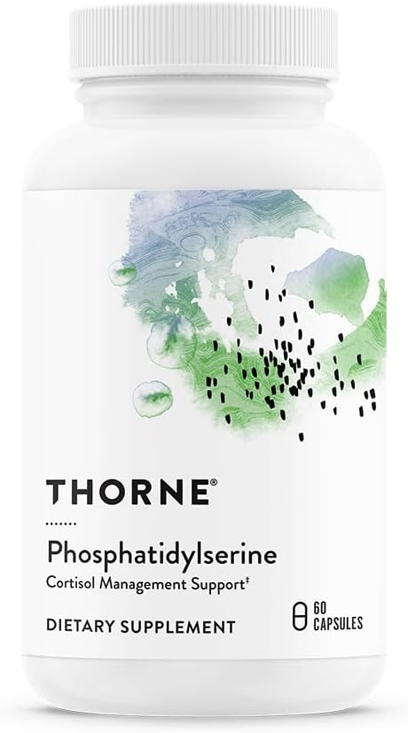 THORNE - Phosphatidylserin (tidligere iso- Phos) - Cortisol Management Support - Phosphatidylserin Isolate Supplement til Support Brain Function * - 60 Kapsler - 60 Servering