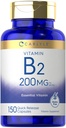 Carlyle Vitamin B-2 - 124; Riboflavin - 124; 200mg - 124; 150 Greve - 124; Vegetarisk, non- GMO & Gluten Free Essential Supplement