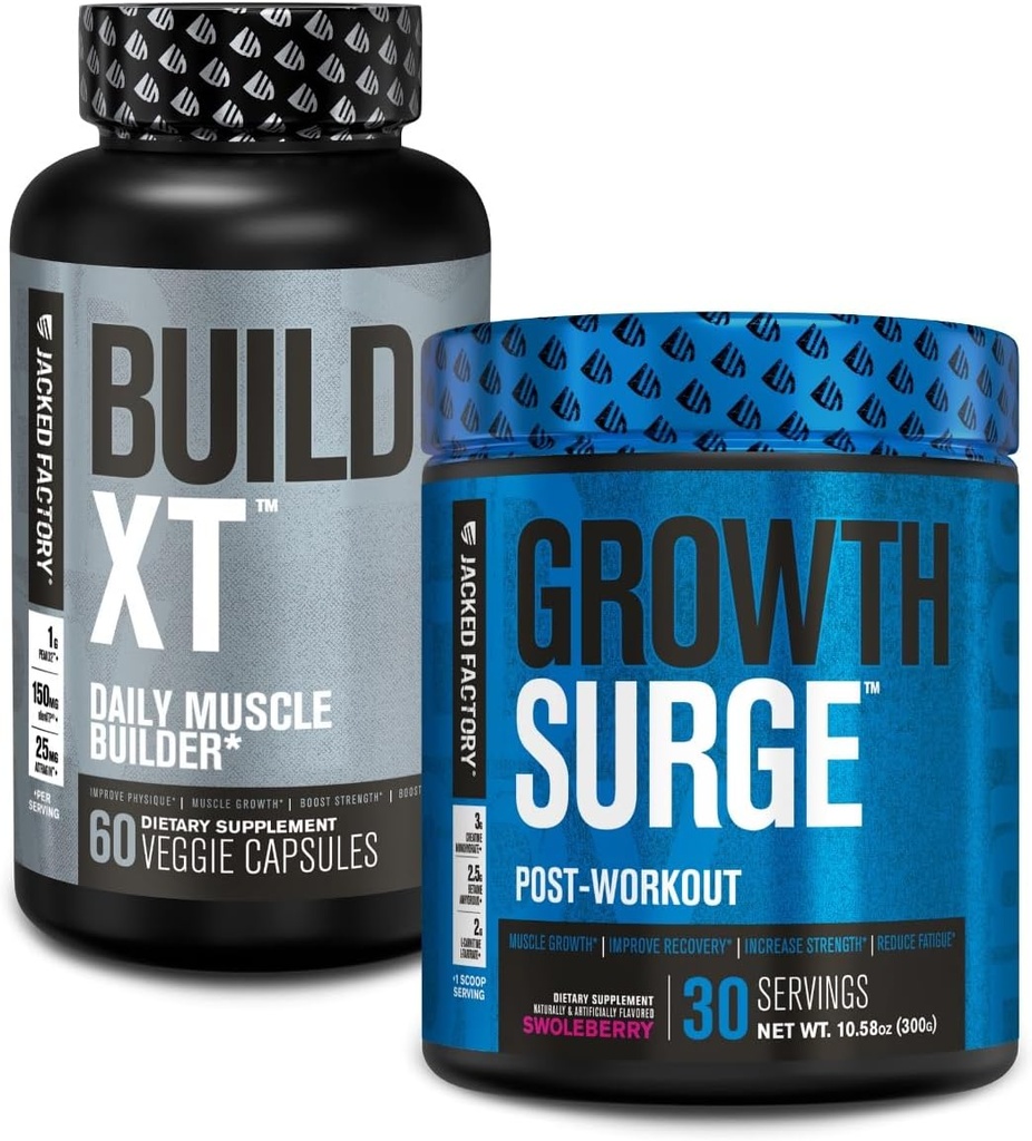 Jacked Factory Build- XT Daily Muscle Builder Supplement, Vækst Surge Post Workout Inddrivelse & Muscle Growth