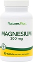 NaturesPlus Magnesium - 200 mg, 90 tabletter - Vegetarisk, Gluten Free - 90 Servering