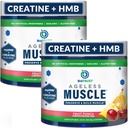 BioTrust Aeless Muscle Builder - Creatin HMB pulver med vitamin D3 & betaine - Build & Preserve naturligt faldende muskelmasse & Styrke - Frugt Punch, 60 Servere