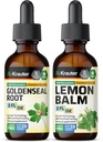 BIO KRAUTER Goldenseal tinktur 2 Fl. Oz. & Lemon Balm tinktur 2 Fl. Oz.