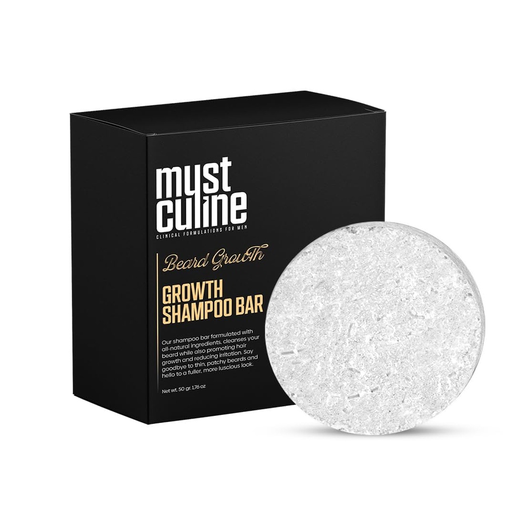 Beard Shampoo Bar, 1 Pakke, Uduftende, Understøtter Beard Vækst og Nærhed, Mustache Rødder, for Mænd