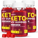 Keto ACV Gummies - 1500mg Apple Cider Vinegar with Mother - Vegan, Non-GMO,Organic Apple Cider Vinegar Gummies for Women Men, Detox & Cleanse, 3 Pack