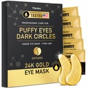 Under Eye Patches (24 Par) - 24K Guld Eye Masker Beriget med Abundant Collagen Memory 124; Diminish mørke cirkler og Puffiness Memory 124; Anti- Aging, Glat fin linje, Nourish Skin - Gaver til kvinder hudpleje