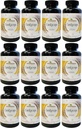 Aloha Medicinals Pure Cordyceps, Certified Organic Mushroom Supplement, Understøtter immunitet og energi, pakke med 12, 90 kapsler hver