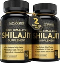 Atlantis Nutrition Himalayan Shilajit Kapsler Formuleret med 20% Fulvic Acid Medical 124; 1000MG Per Serving - 10: 1 Extract Medical 124; USA Made Medical 124; Himalayan Shilajit Supplement for mænd & Kvinder Medical 124; 120 Capsules
