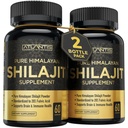 Atlantis Nutrition Himalayan Shilajit Kapsler Formuleret med 20% Fulvic Acid Medical 124; 1000MG Per Serving - 10: 1 Extract Medical 124; USA Made Medical 124; Himalayan Shilajit Supplement for mænd & Kvinder Medical 124; 120 Capsules