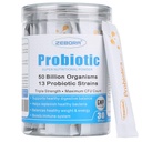 ZEBORA Probiotika til kvinder, mænd og børn, Prebiotika og probiotika pulver til fordøjelse og immungut sundhed - Support Healthy- Respiratory- System Gluten Free and Non GMO, 30 Pakker