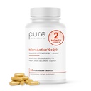 Mikroaktiv CoQ10 Forstærket med MicroPQQ + Shilajit "Vedvarende udgivelse" 60 Veg Caps • 124; Praktisk En gang om dagen klinisk dosis • 124; 2 måneder levering • 124; Vegan • 124; Farmaceutisk Grade
