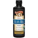 Barlean 's Organic Lignan Omega 3 Flaxseed Oil Liquid Supplement for mænd og kvinder, Cold Press Hør Frø, 7230mg ALA Fedtsyre, Vegan og Gluten Free, 16 oz