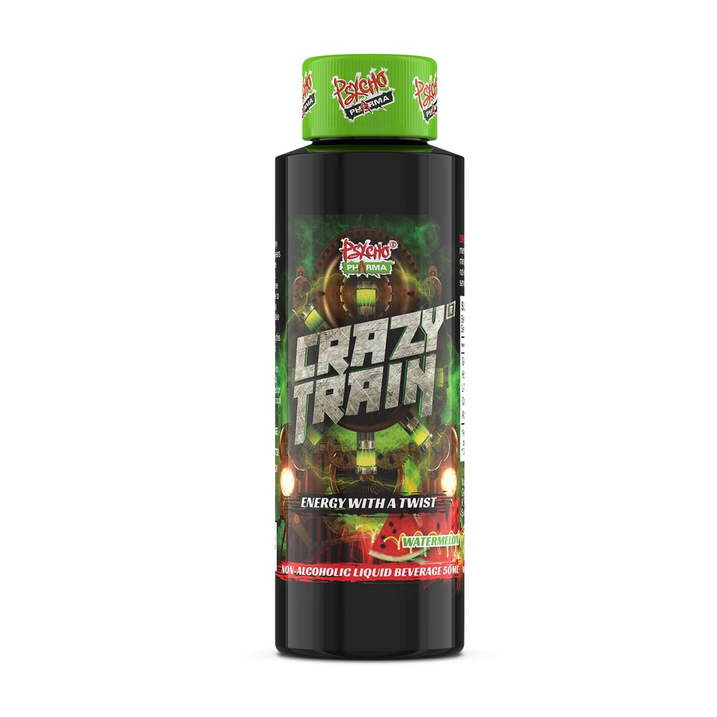 Crazy Train - Psycho Pharma’s non-alcoholic energy shot … With a Twist! (16)