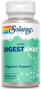 SOLARAY Super Digestaway Digestive Enzymes - Pancreatin, Papain, Ginger, Pepsin, Betaine HCl, Aloe Vera, and More - Digestion & Nutrient Absorption Support - Lab Verified - 90 VegCaps