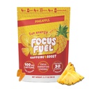 FocusFuel Energy Chews - Ananas Arv (15 Servere) - 100mg Koffein + Alpha GPC + L- Theanine + B12, Magnesium - Tropical Energy Boost - Ingen Crash eller Jitters