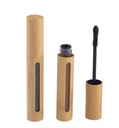 2 Pcs 6ML / 0.2OZ Refillable Tom Økologisk Bambus udseende Mascara Tube med Eyelash Brush Kosmetisk Makeup Vial Growth Oil Dispenser Container DIY Skønhed værktøjer